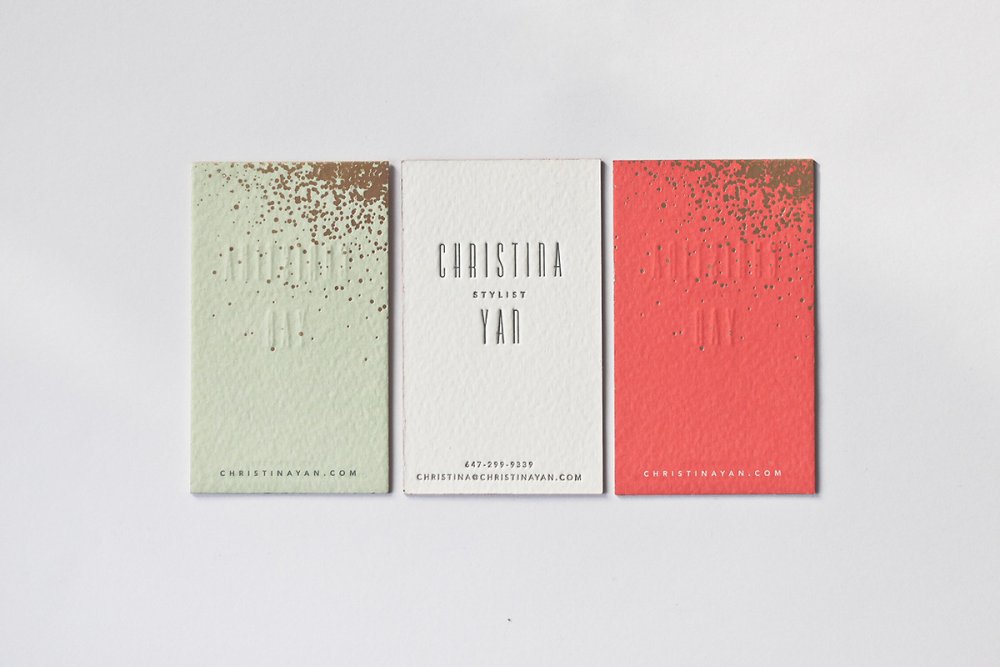 Letterpress business cards: Belinda Love Lee