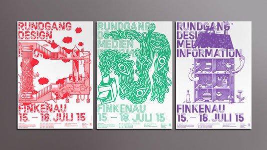 Flyer design: Rundgang DMI