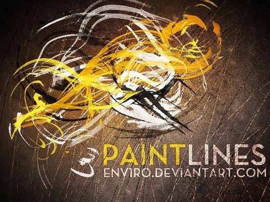 free Photoshop brushes: paint lines