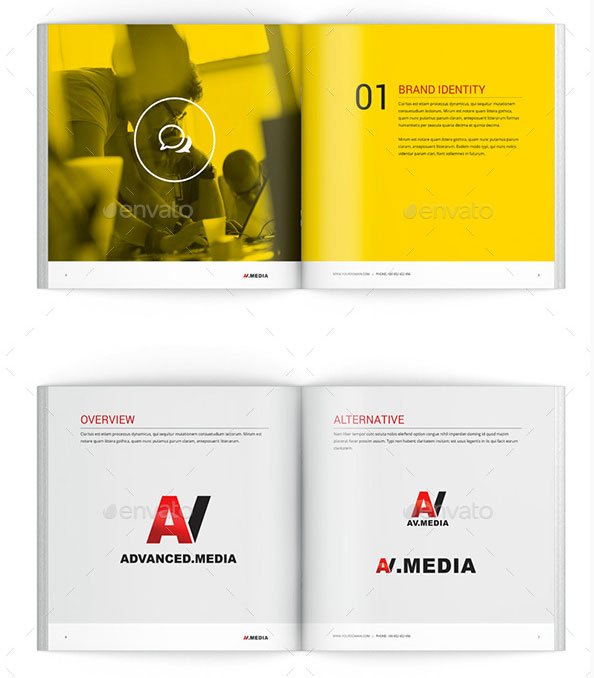 Best brochure templates: Brand identity