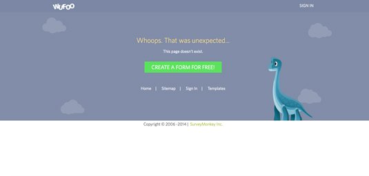 404 pages: Wufoo