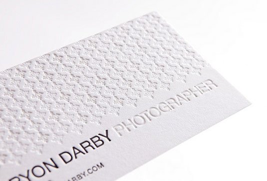 letterpress business cards: Bryon Darby