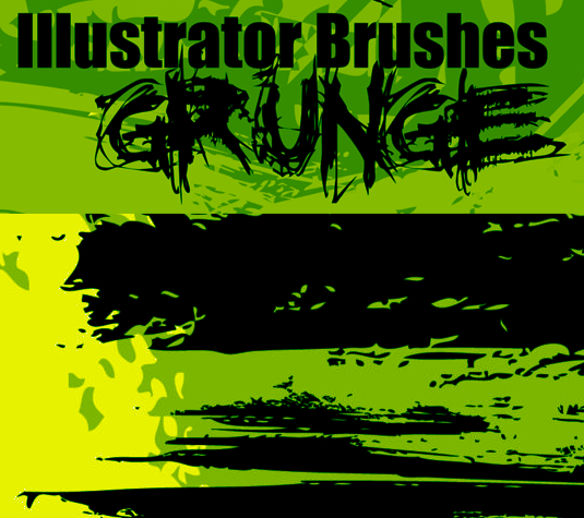 Best Illustrator brushes - Grunge