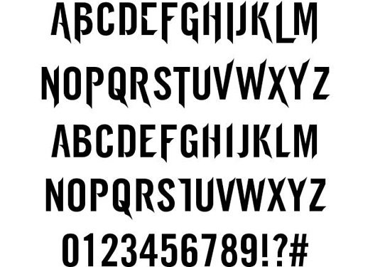 CM Tattoo Dragon tattoo fonts