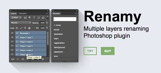 Photoshop plugins: Renamy