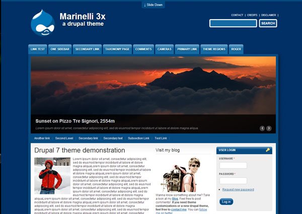 Drupal themes - Marinelli