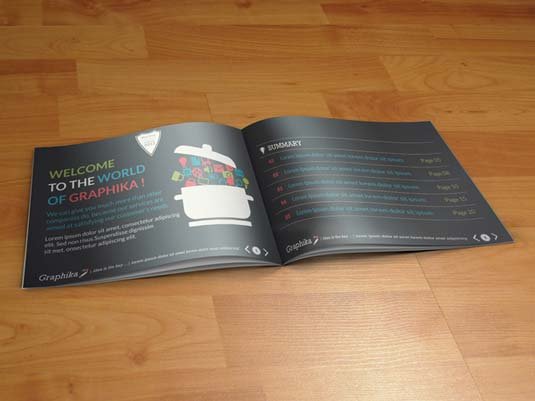 Best brochure templates: Graphika booklet