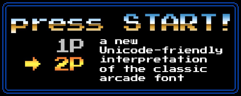 Free pixel fonts: Press Start