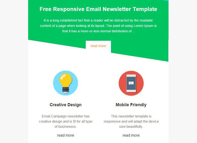 Free newsletter template