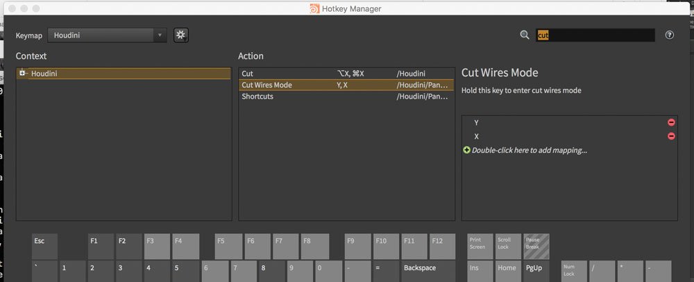 The hotkey manager dashboard