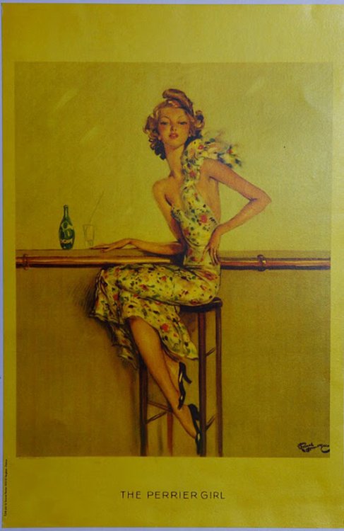 Vintage posters - Perrier Girl