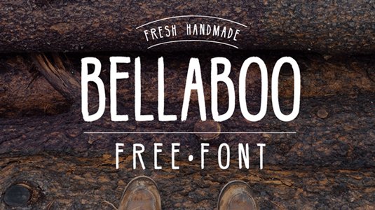 Free handwriting fonts: Bellaboo