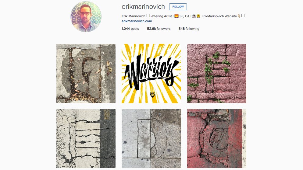 Graphic designers to follow on Instagram: Erik Marinovich