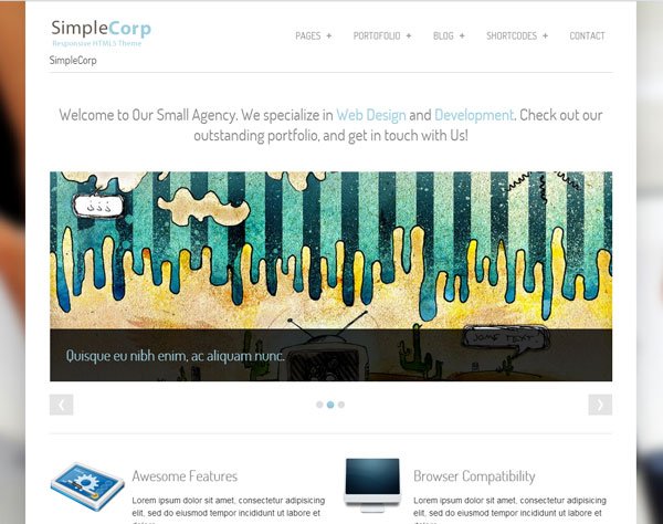 Drupal themes - SimpleCorp