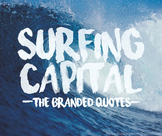 Free brush font: Surfing Capital