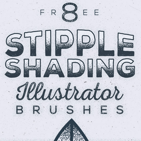 Best free Illustrator brushes - stipple shading