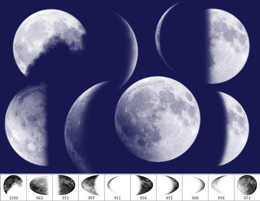 free Photoshop brushes: moon