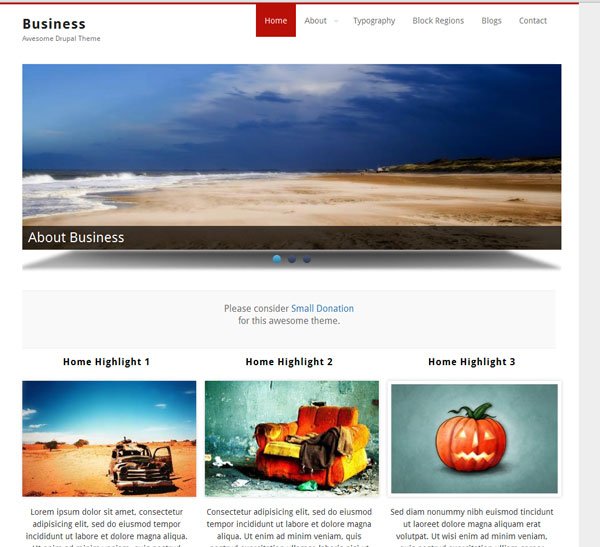 Drupal themes - Business