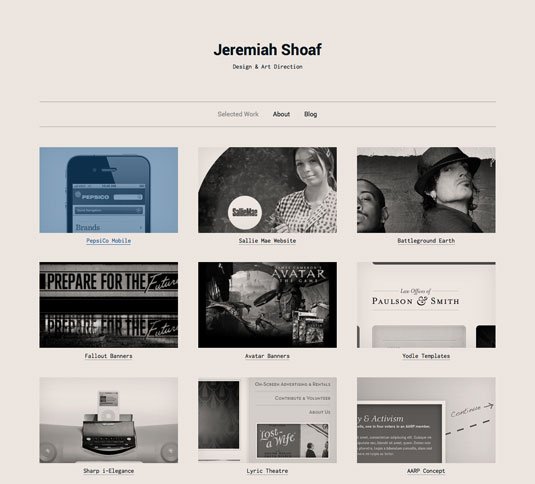 Website templates - Type & Grids