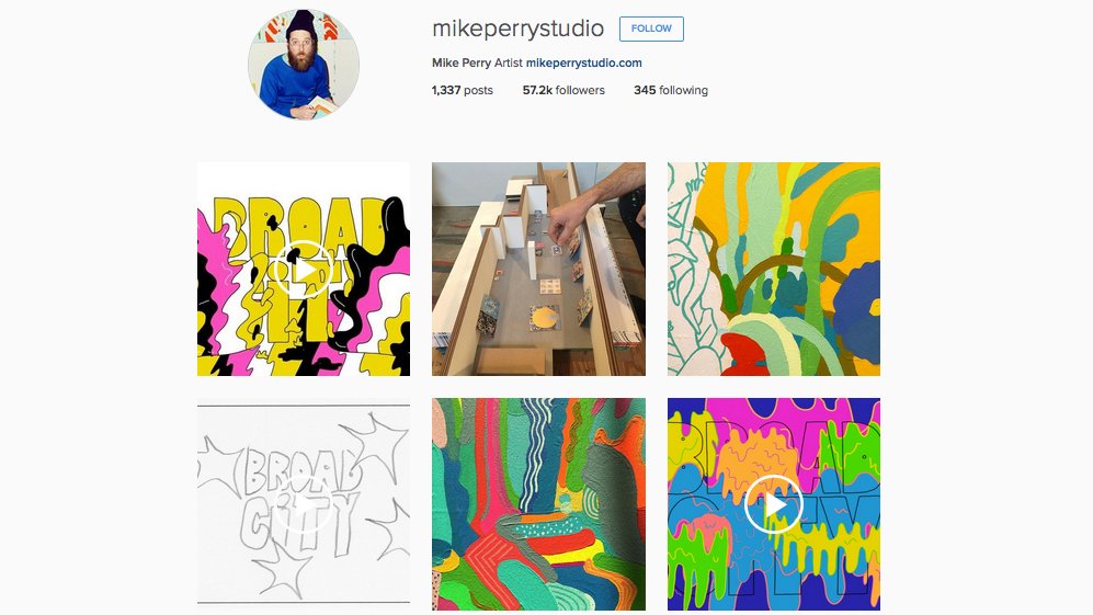 Graphic designers to follow on Instagram: Mike Perry