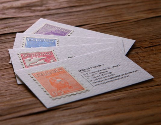 Letterpress business cards: Pepelatz