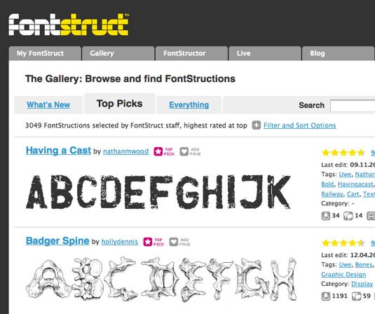 Download fonts: Fonstruct