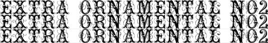 Tattoo fonts Extra Ornamental