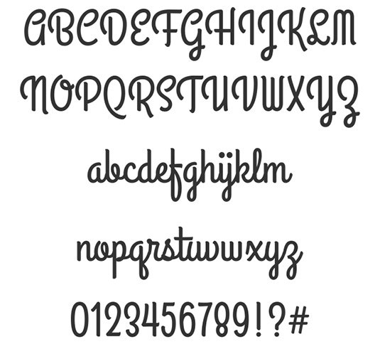 Free cursive fonts: Grand Hotel