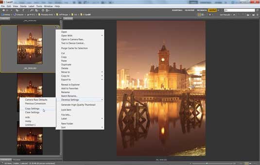 Photoshop tips: Paste ACR settings