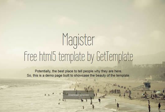Free Bootstrap themes - Magister