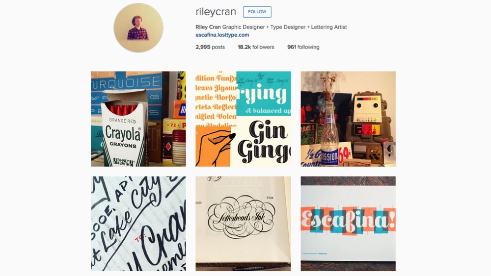 Graphic designers to follow on Instagram: Riley Cran