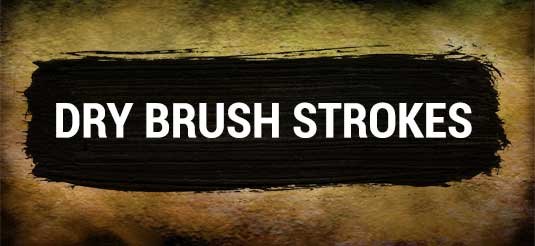 Free Photoshop brushes: dry brush