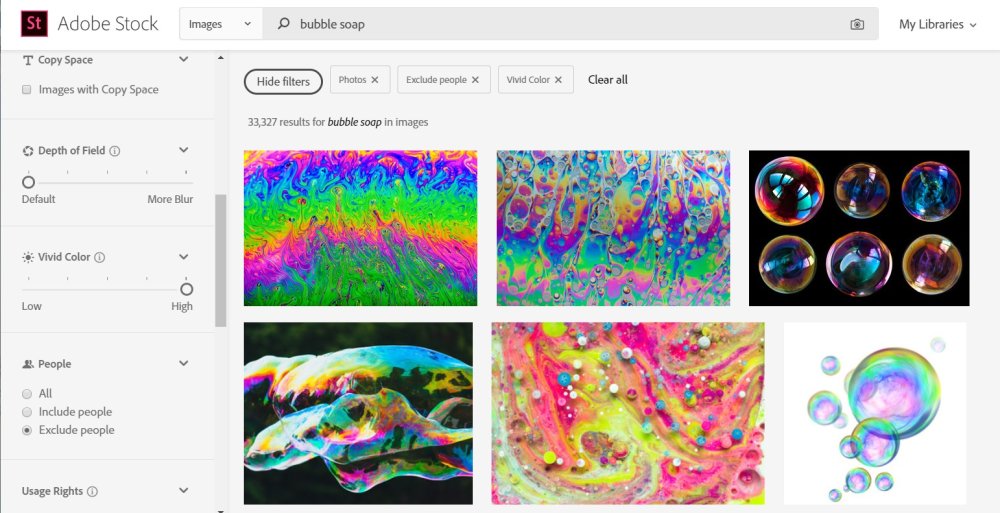 Search results from Adobe Stock