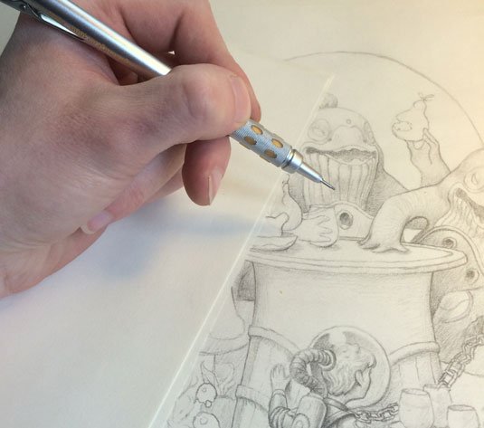 Sketching tips for beginners: avoid smudging