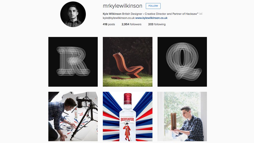 Graphic designers to follow on Instagram: Kyle Wilkinson