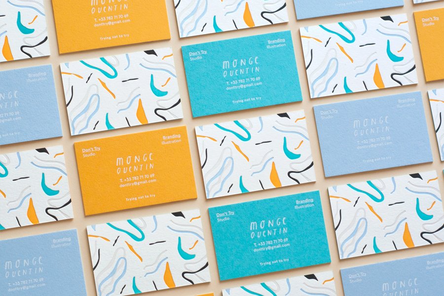 letterpress business cards: Don't try studio