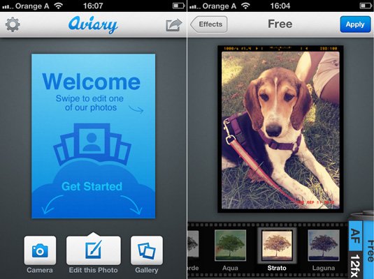 Aviary photo editor software