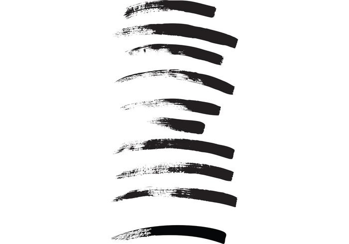 Free Illustrator brushes: dry paint