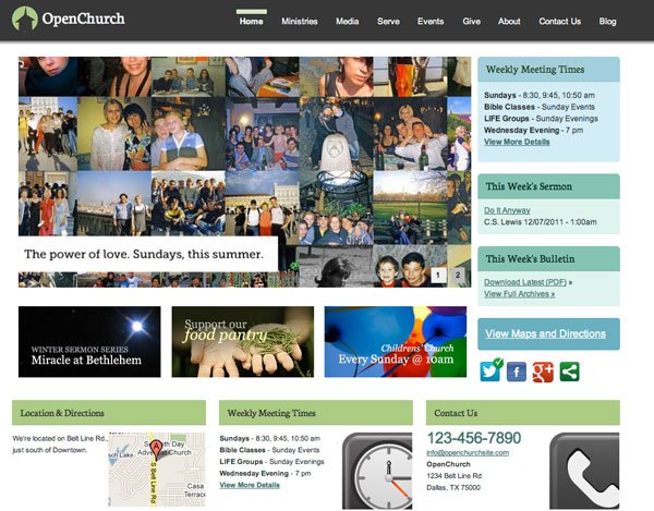 Drupal themes - Church