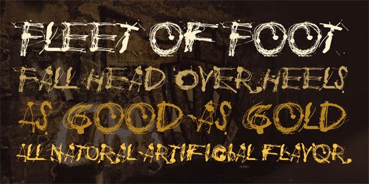 Free graffiti font: Polla