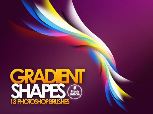 free Photoshop brushes: gradient shapes