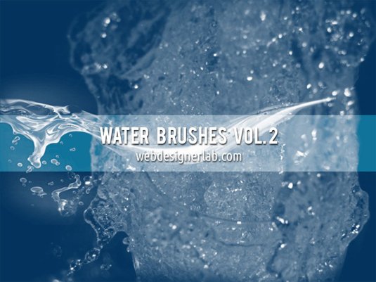 free Photoshop brushes: water