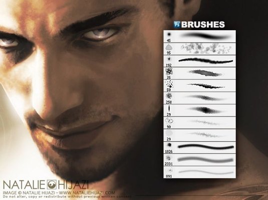 free Photoshop brushes: scars