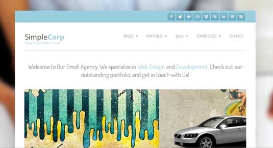 Free WordPress theme: Simple Corp