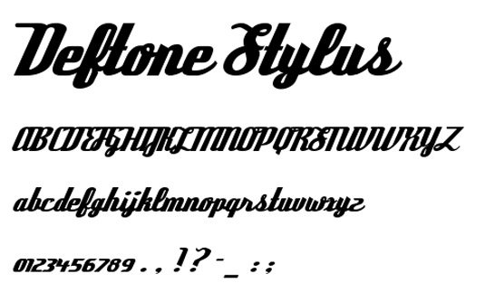 Retro fonts: Deftone