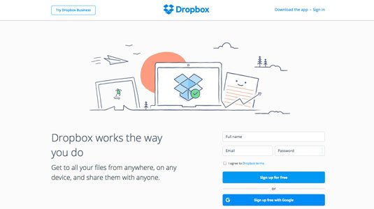 Dropbox screenshot