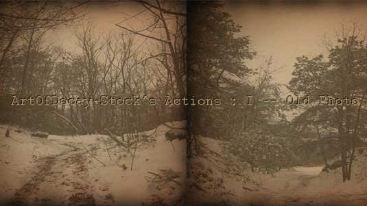 Free Photoshop actions: Art of Decay