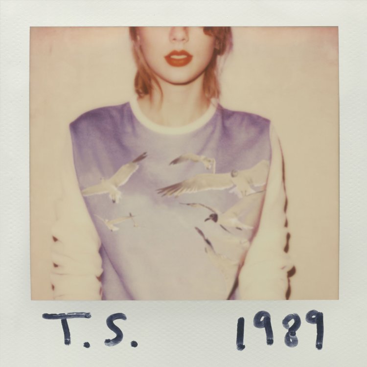 1989 cover showing a Polaroid of Taylor Swift, cropped at the eyes