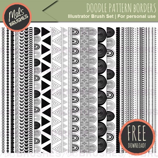 Best Illustrator brushes: pattern