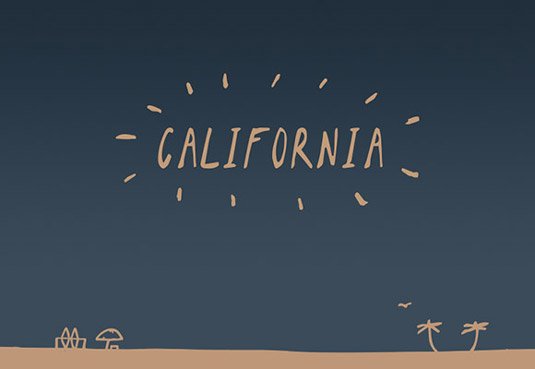 Free hnadwriting fonts: California Sans